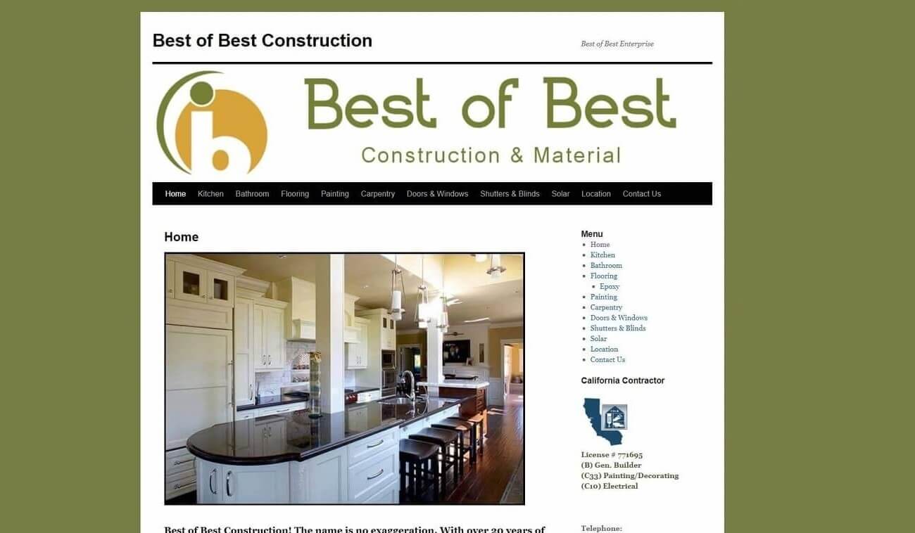 Best of Best Construction old