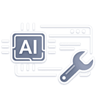 AI website cleanup icon